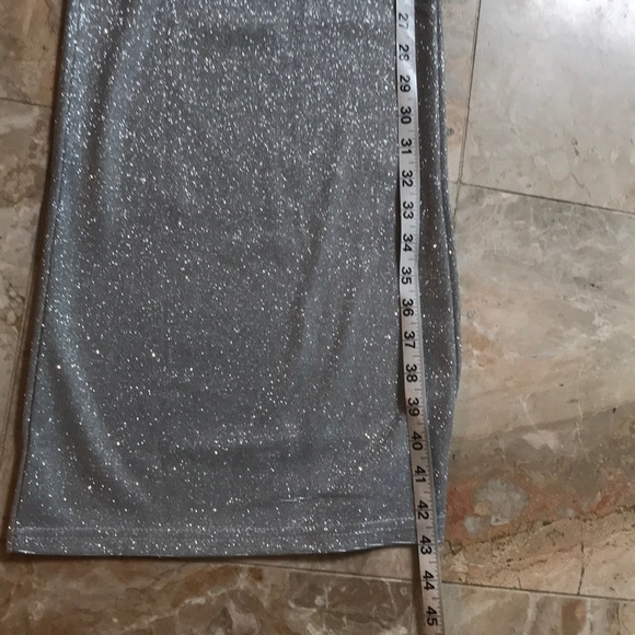 Sequin Pants-Silver-Large-Boot cut - Picture 8 of 12